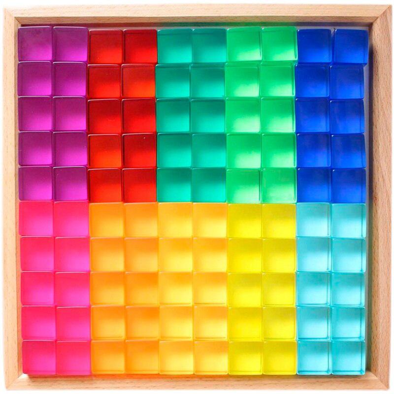 Clear Colors Building Cubes