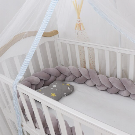 Braided bumper crib best sale