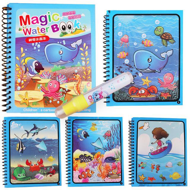 Rangebow Penne Di Ricambio Per Tappetini Aqua Doodle - Set Con 2 Penne, Timbri EVA E Tamponi D'Acqua - 3
