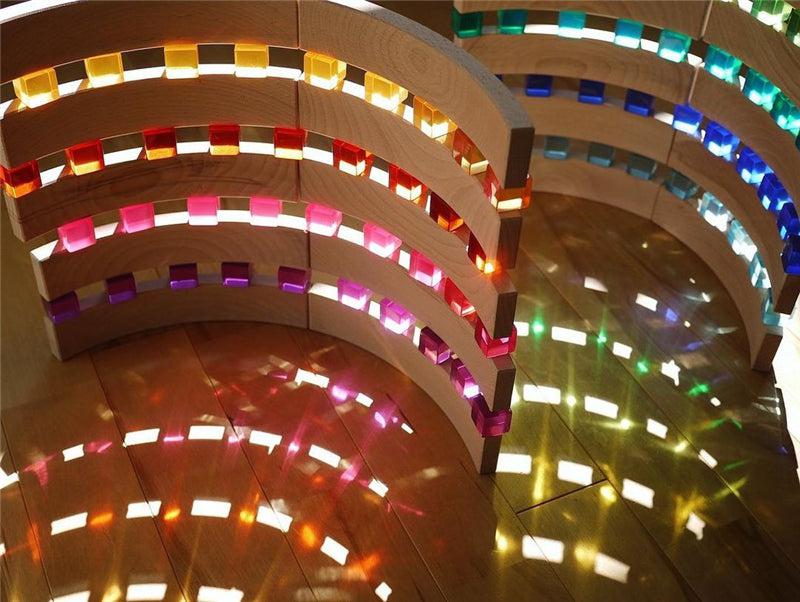 Clear Colors Building Cubes