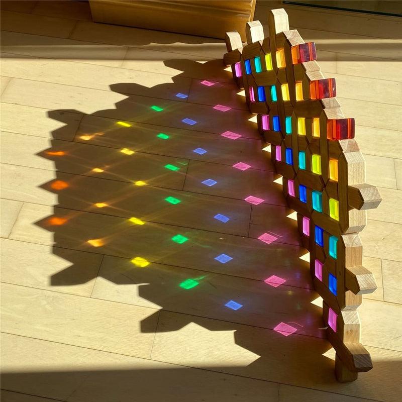 Clear Colors Building Cubes