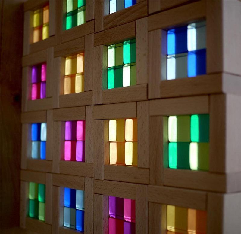 Clear Colors Building Cubes