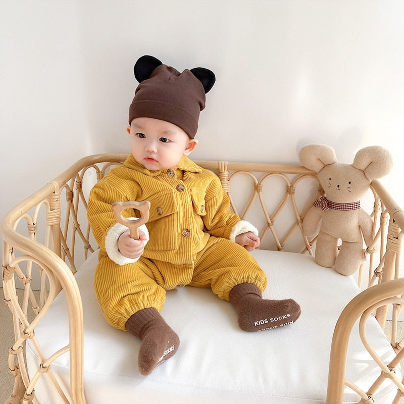 Corduroy Baby Romper