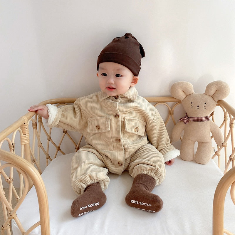 Corduroy Baby Romper
