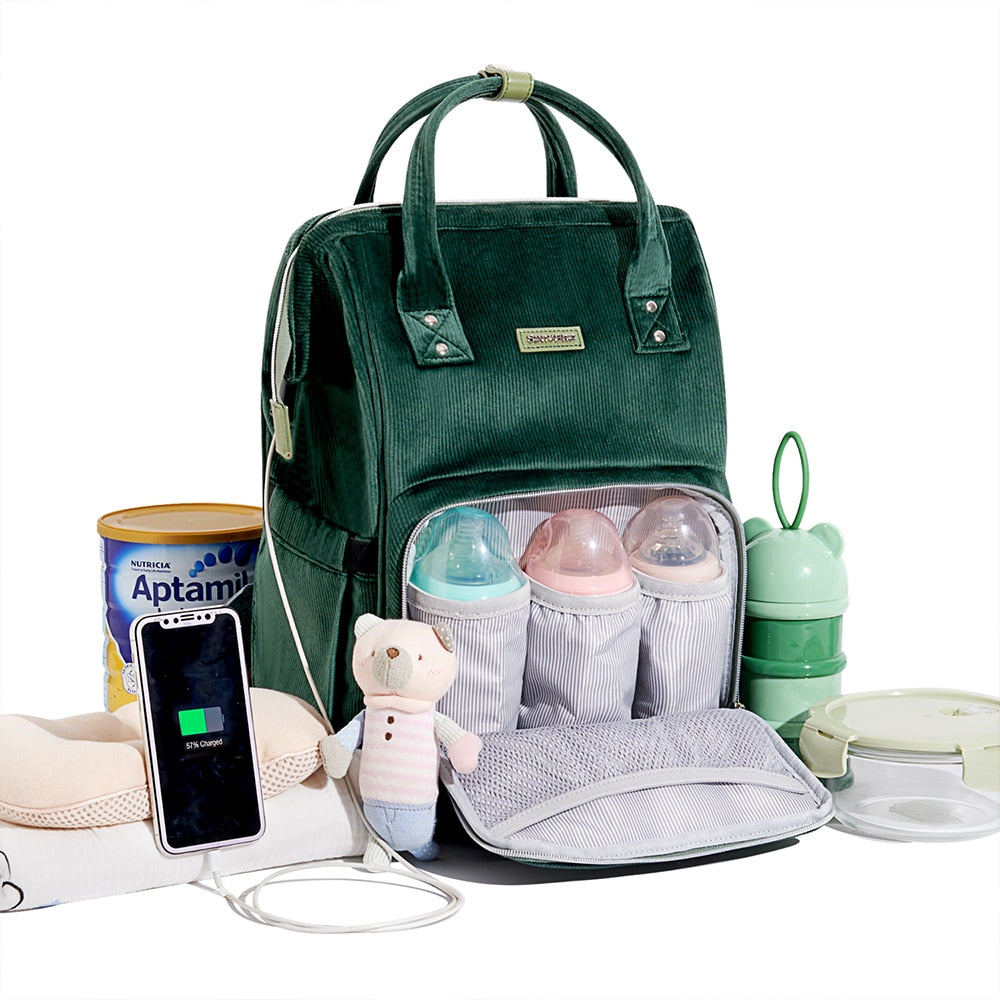 Corduroy Diaper Bag