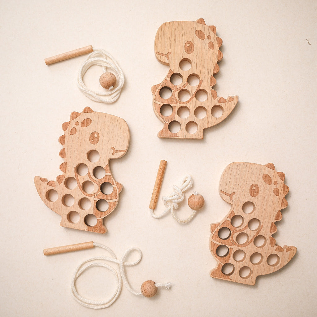 Wooden Threading Animal Board