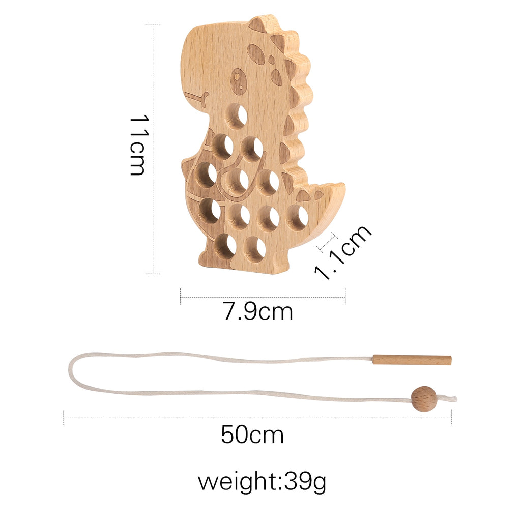 Wooden Threading Animal Board