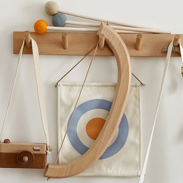 Wooden Bow and Arrow Toy Set