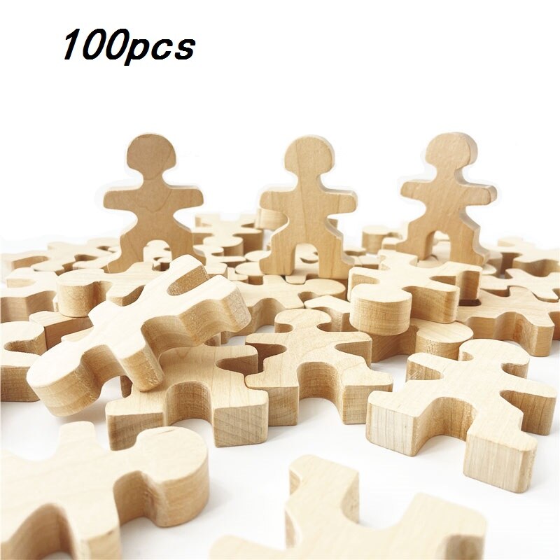 Wooden People Stacking Tower