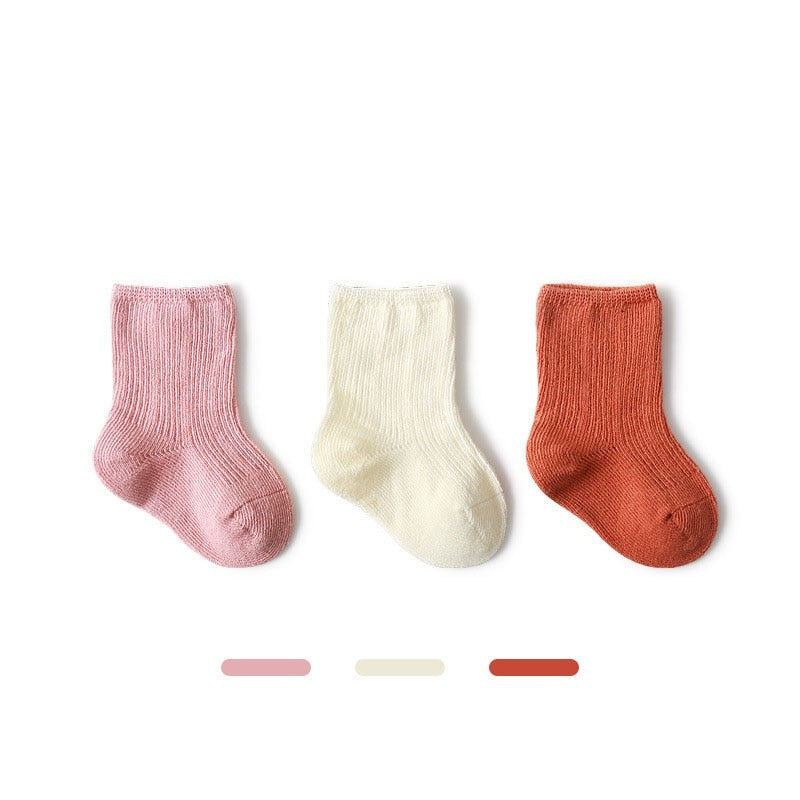 Ribbed Kids Socks Set