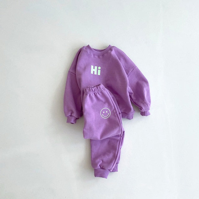 Hi Kids Sweatshirt and Jogger Pants Set