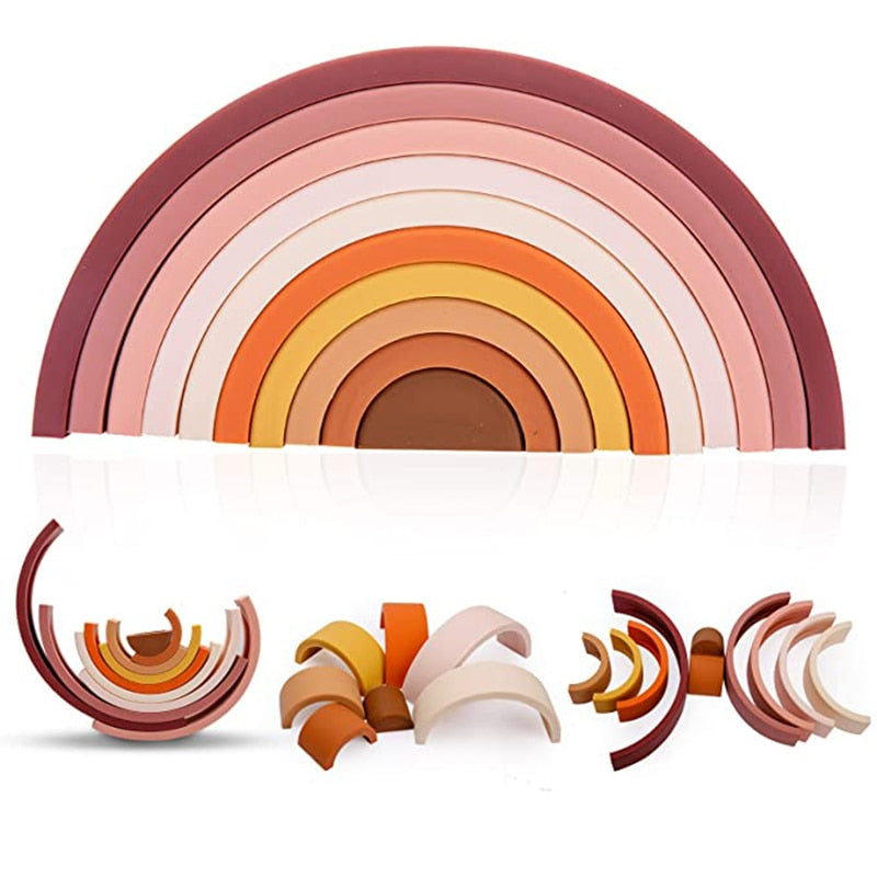 Silicone Stacking Rainbow