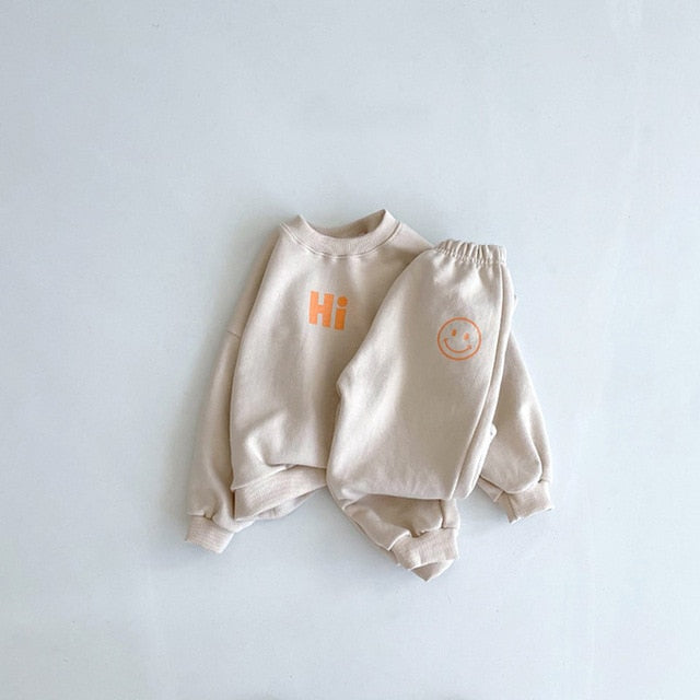Hi Kids Sweatshirt and Jogger Pants Set