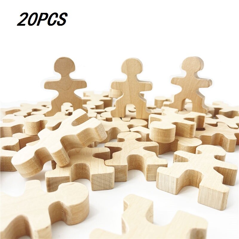 Wooden People Stacking Tower