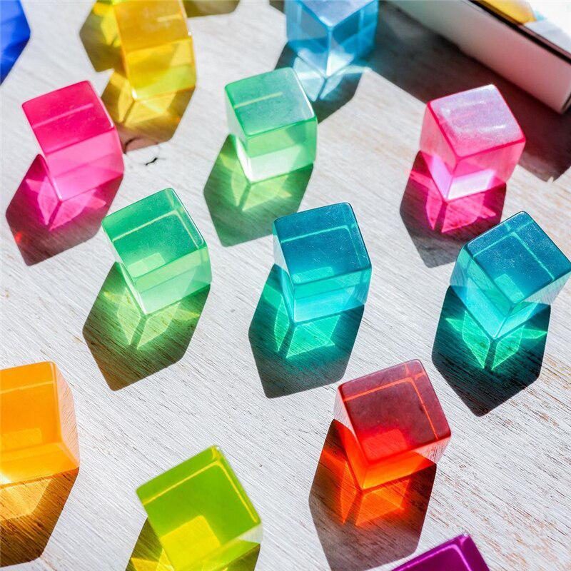 Clear Colors Building Cubes