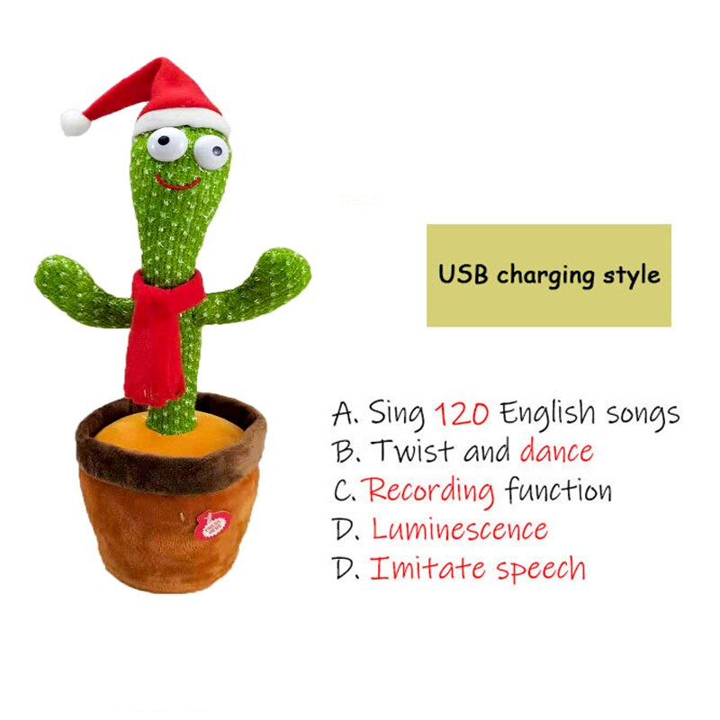Wiggling Talking Cactus, Christmas Cactus
