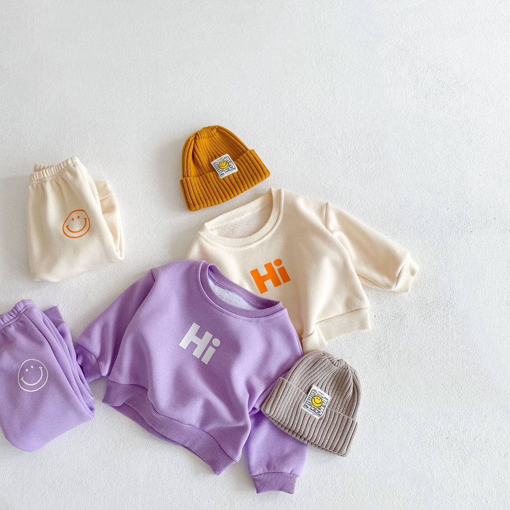 Hi Kids Sweatshirt and Jogger Pants Set