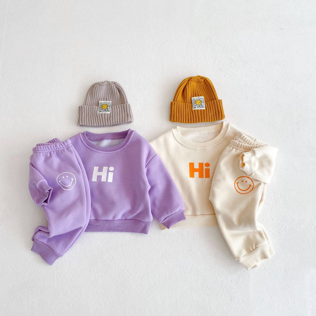 Hi Kids Sweatshirt and Jogger Pants Set