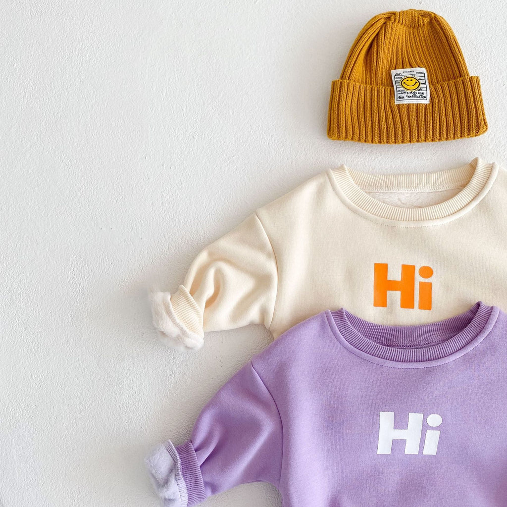 Hi Kids Sweatshirt and Jogger Pants Set