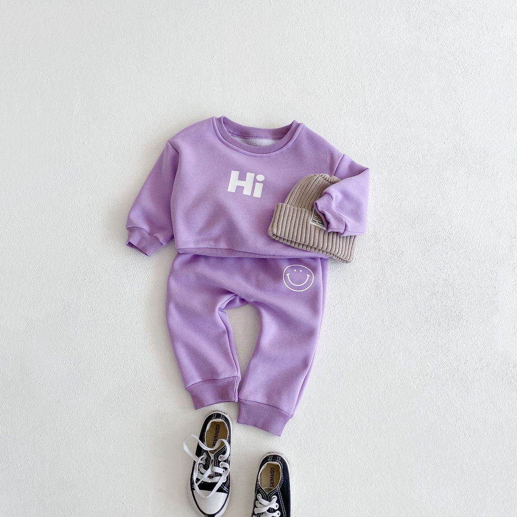 Hi Kids Sweatshirt and Jogger Pants Set