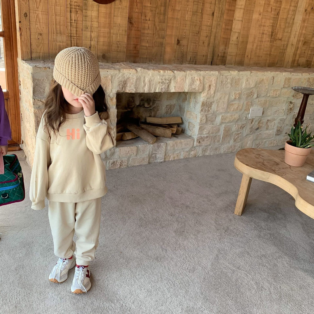 Hi Kids Sweatshirt and Jogger Pants Set
