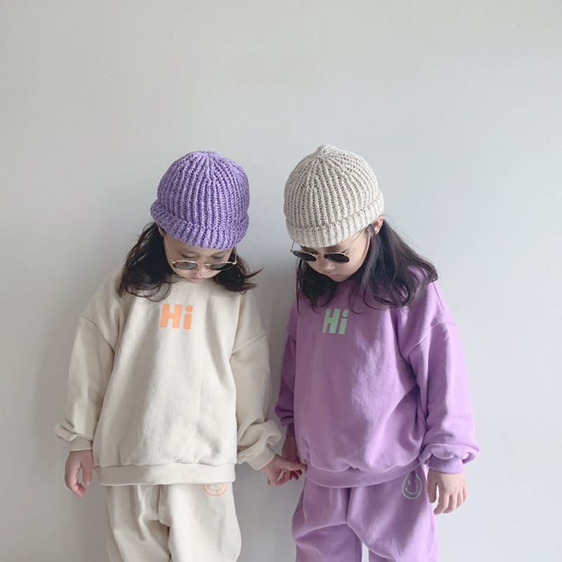 Hi Kids Sweatshirt and Jogger Pants Set
