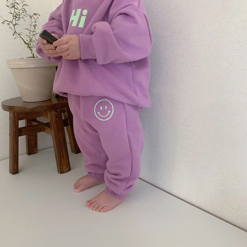Hi Kids Sweatshirt and Jogger Pants Set