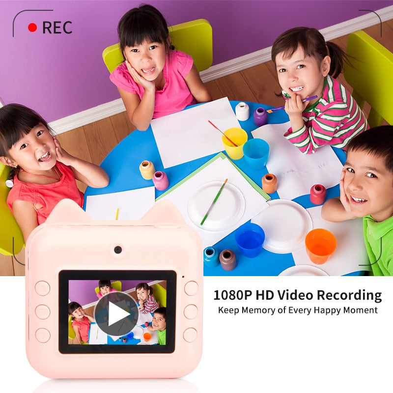 Kids Camera with Thermal Printing
