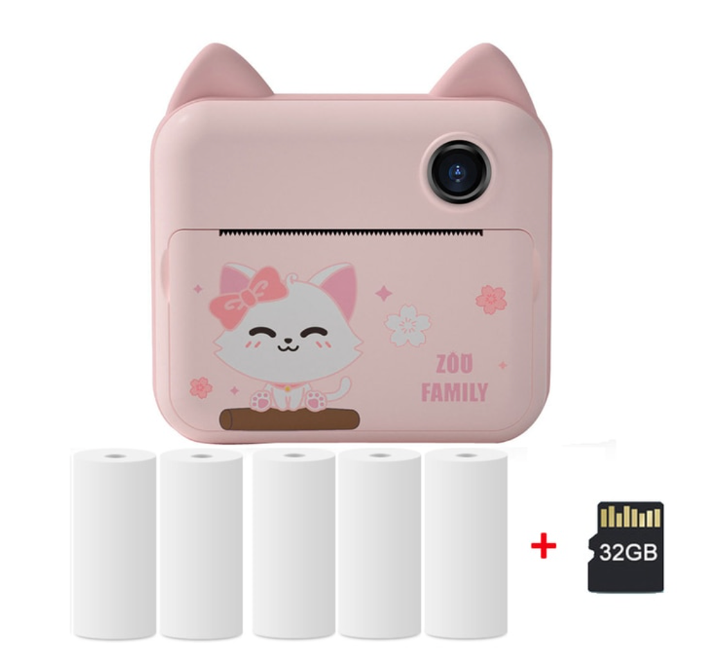 Kids Camera with Thermal Printing