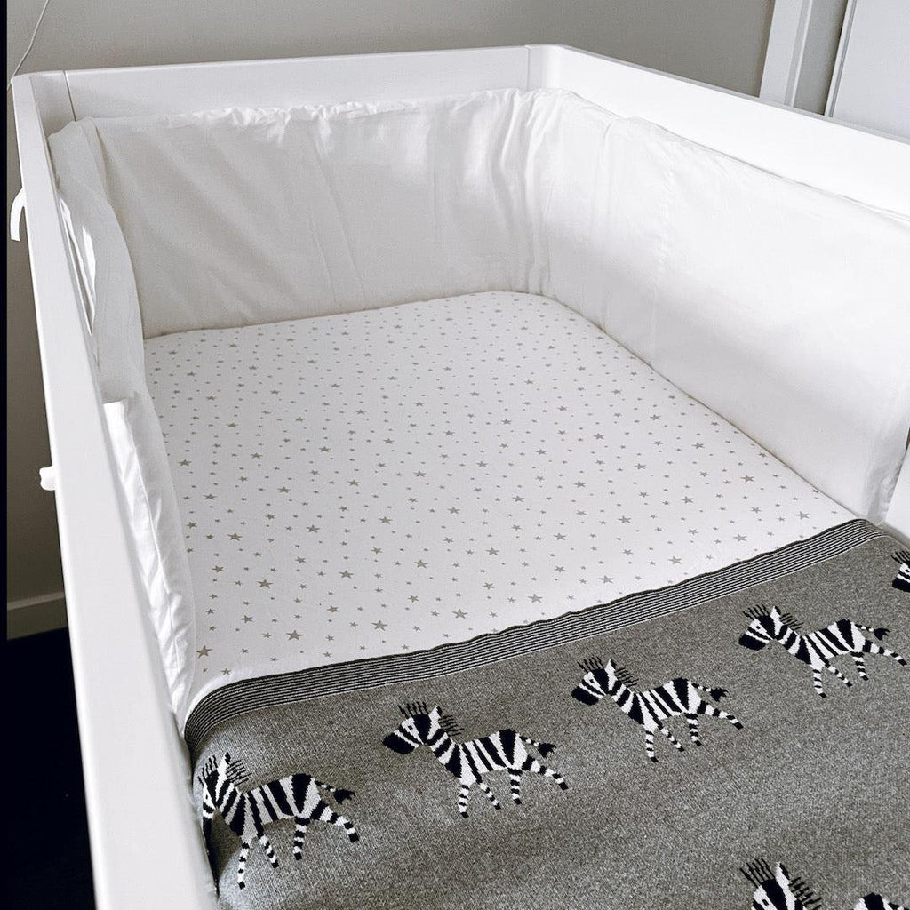 Knit Baby Blanket - Zebra