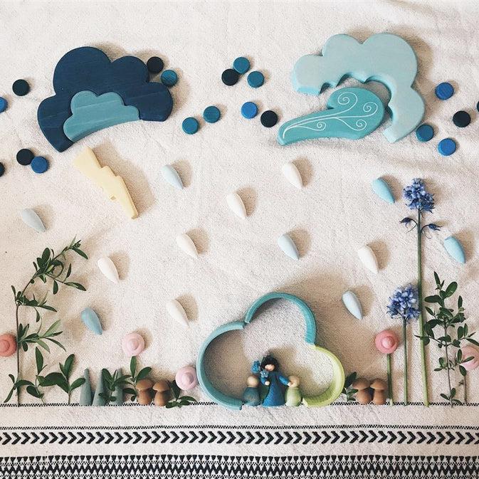 Pastel Wooden Tiny Toys