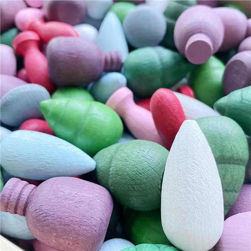 Pastel Wooden Tiny Toys