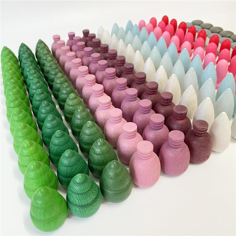 Pastel Wooden Tiny Toys