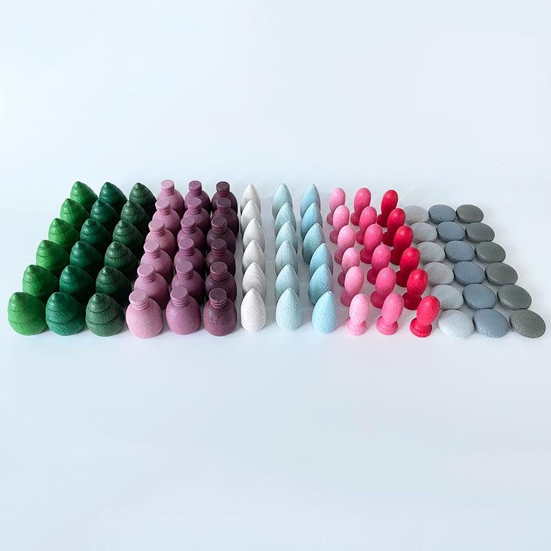 Pastel Wooden Tiny Toys