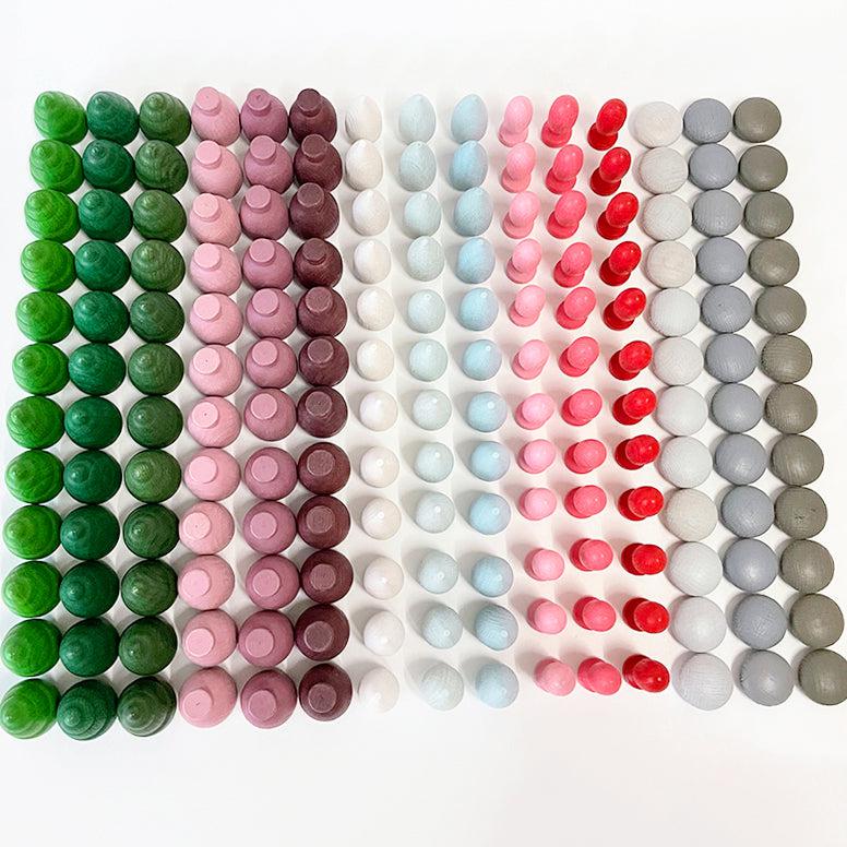 Pastel Wooden Tiny Toys