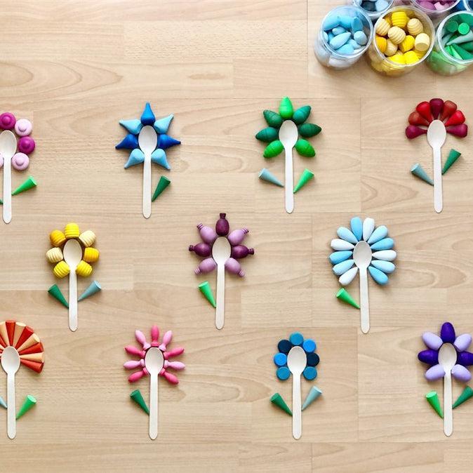 Pastel Wooden Tiny Toys