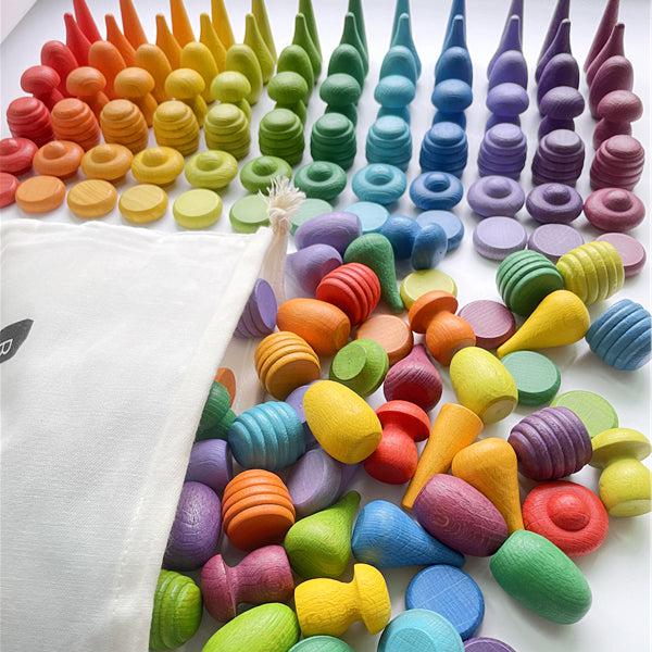 Bright Wooden Tiny Toys