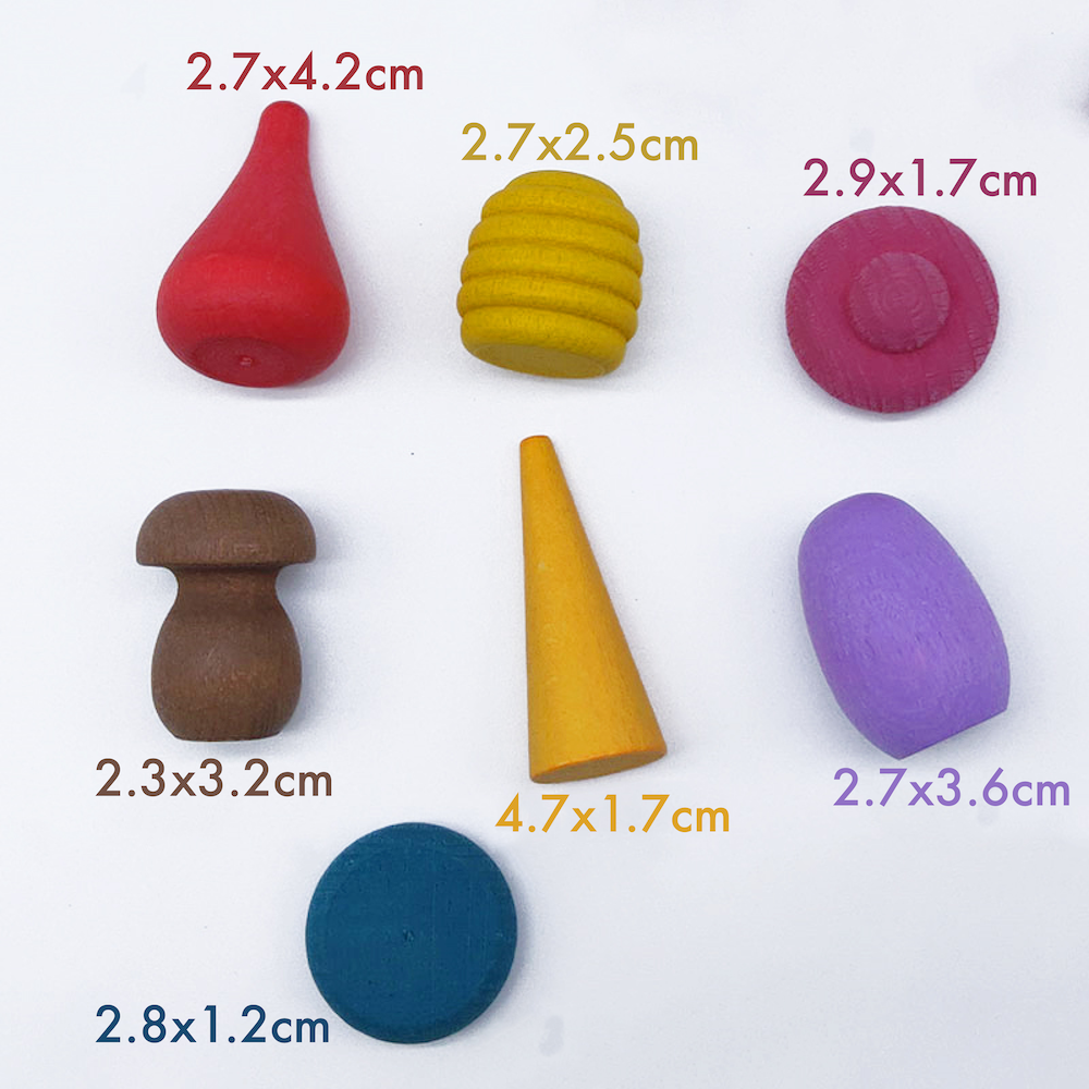 Bright Wooden Tiny Toys