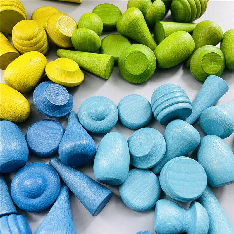 Rainbow Wooden Tiny Toys