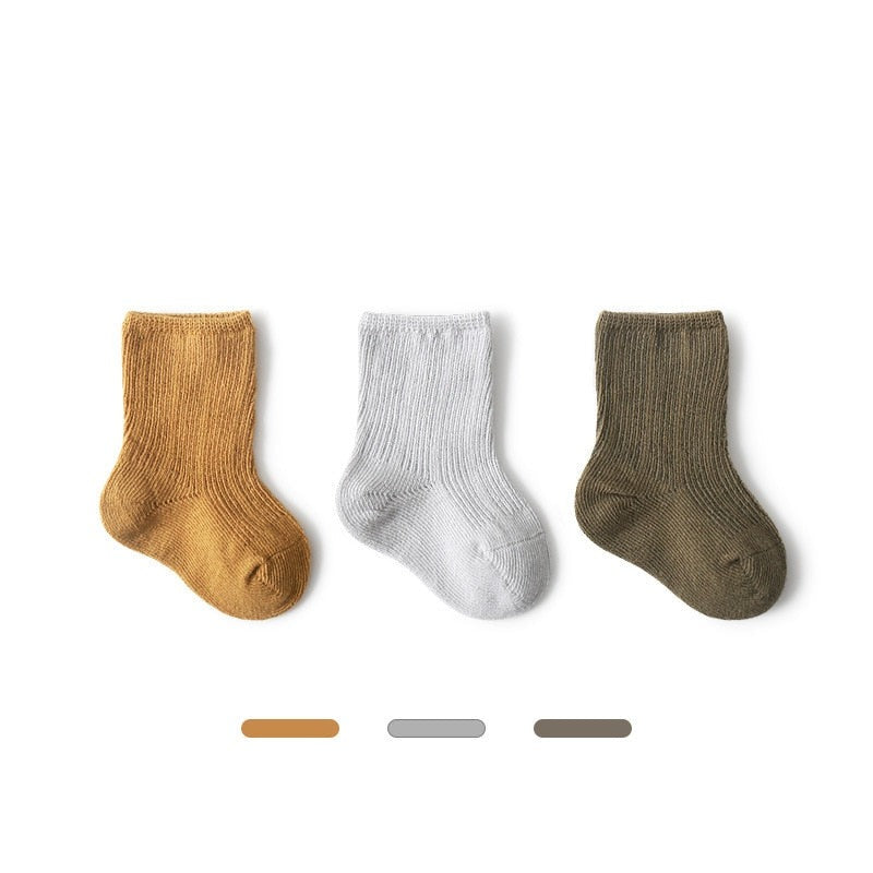 Ribbed Kids Socks Set