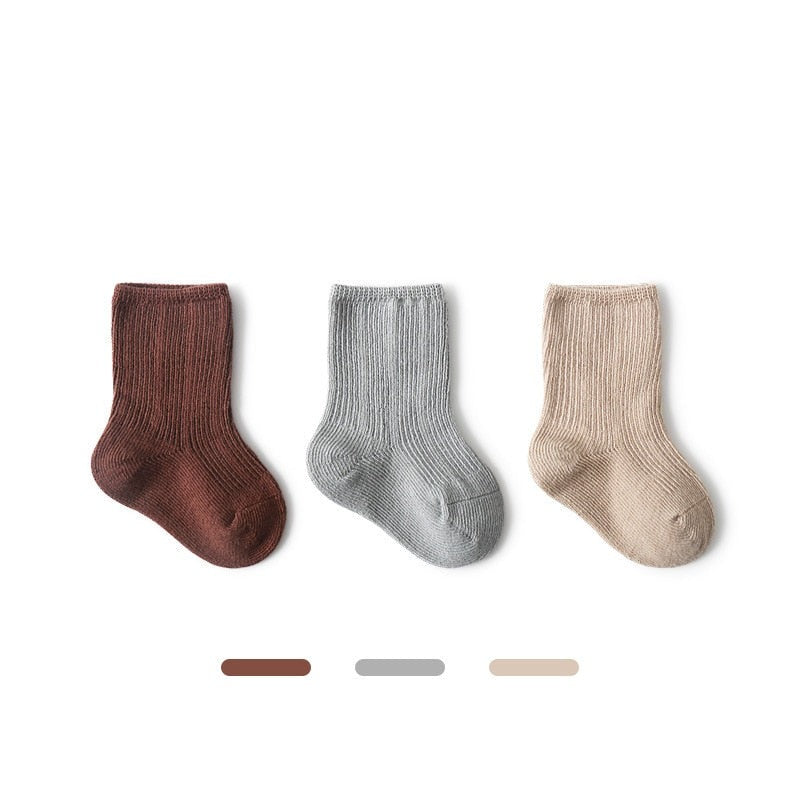 Ribbed Kids Socks Set