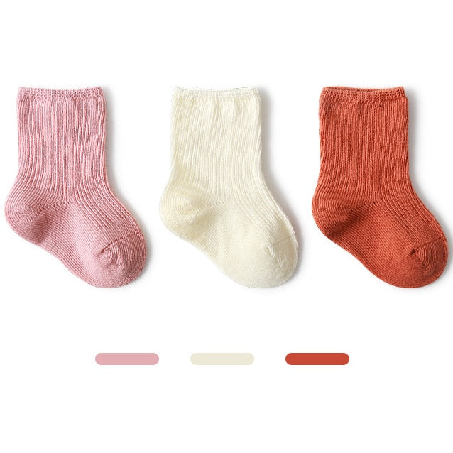 Ribbed Kids Socks Set