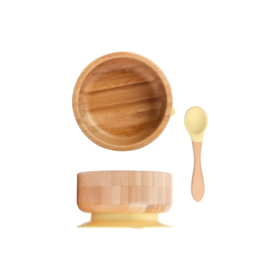Bamboo Suction Bowl and Spoon