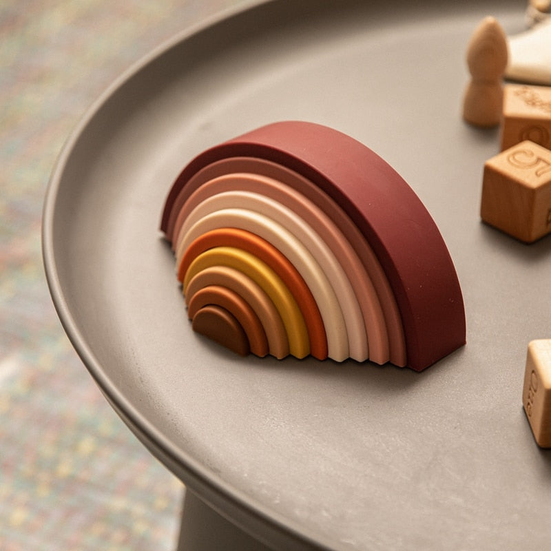 Silicone Stacking Rainbow