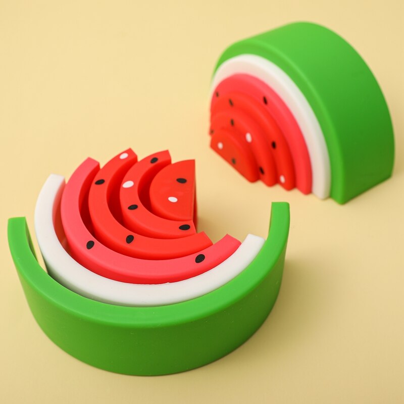 Small Silicone Stacking Watermelon