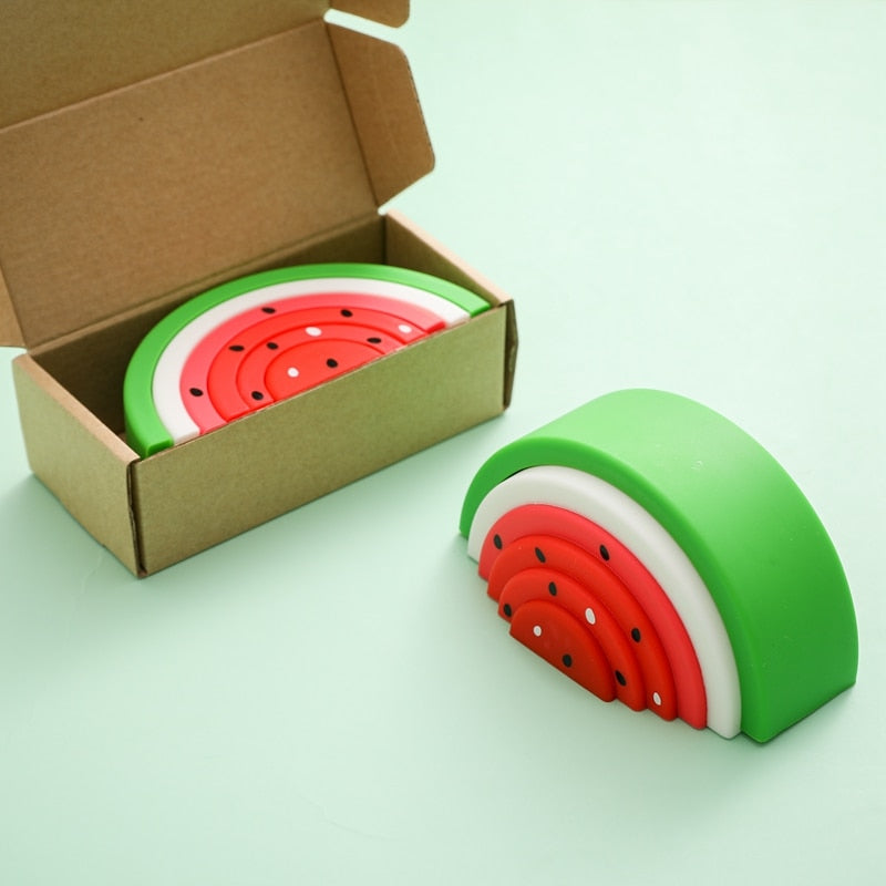 Small Silicone Stacking Watermelon