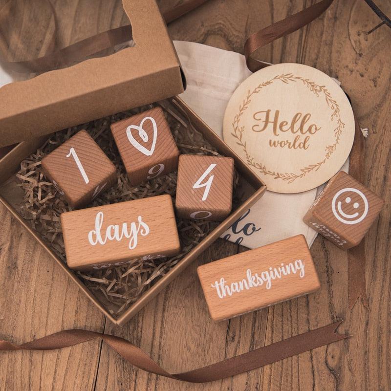 Wooden Milestones Photo Prop