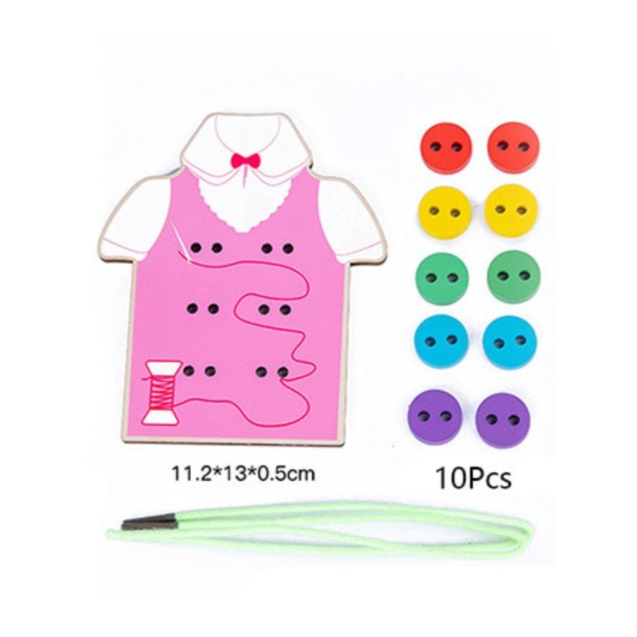 Wooden Threading Game