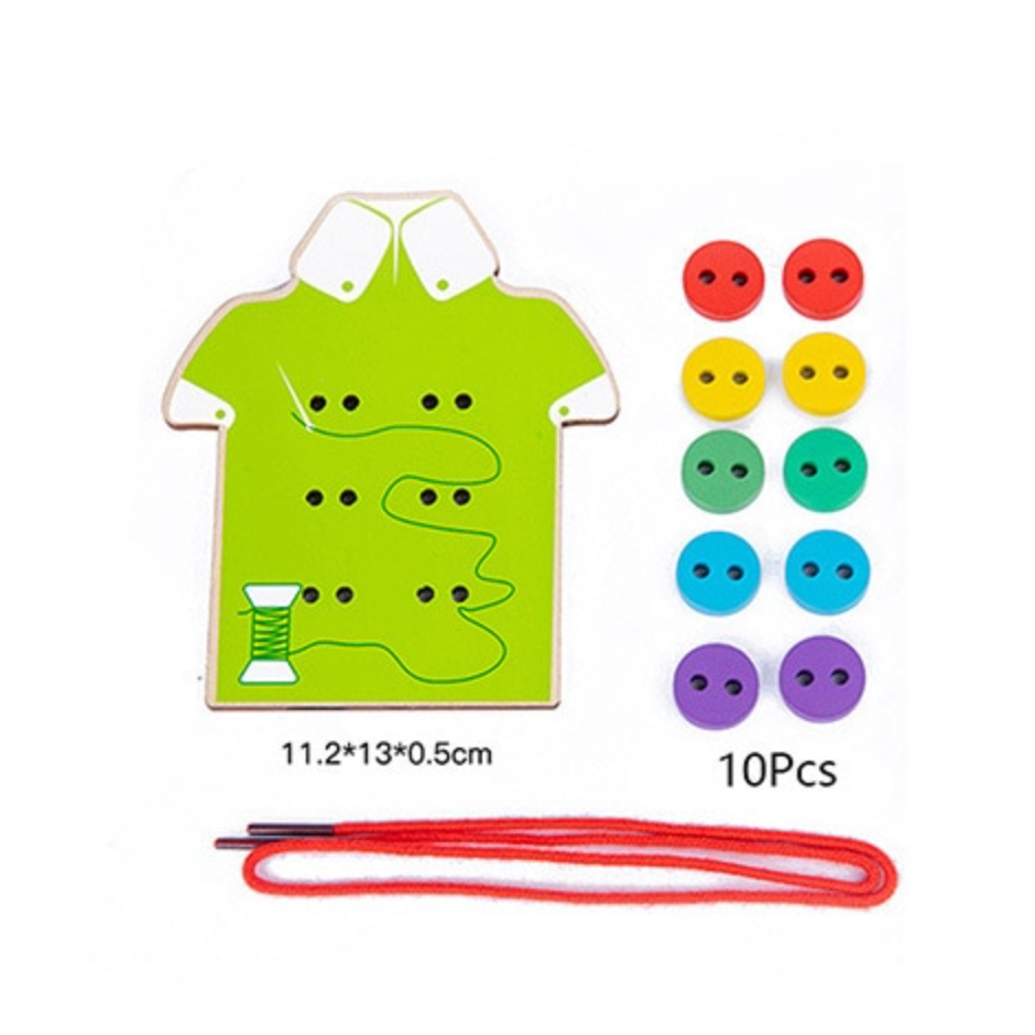 Wooden Threading Game