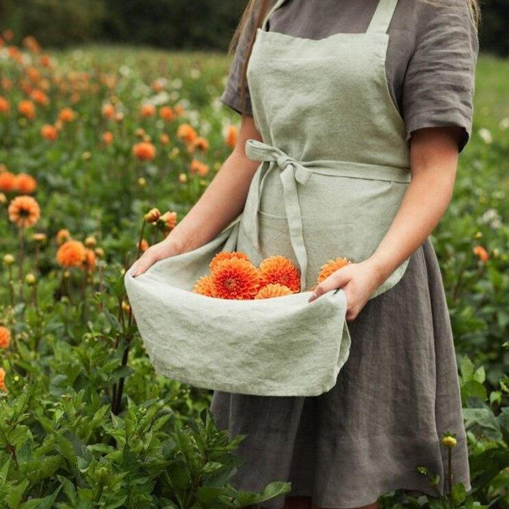 Mom and Me Linen Aprons